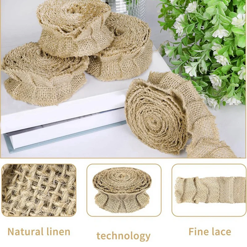 6 Rolls Ruffled Bulletin Board Borders Burlap Bulletin Board Trim- DIY Ruffled Burlap Decorative Border Trims Crafts