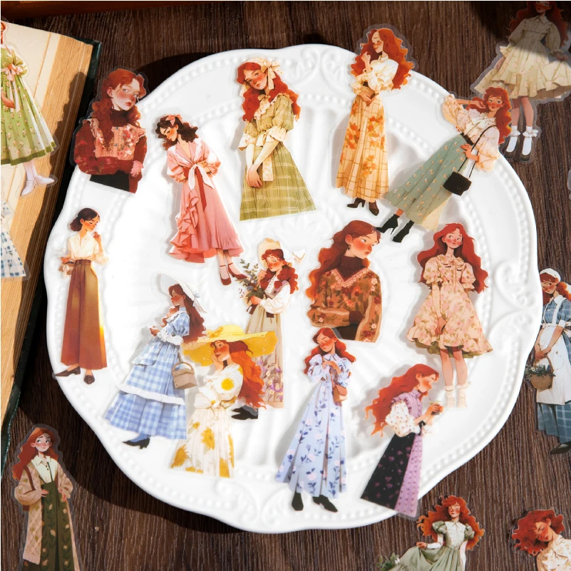 Journal GO 50pcs/lot Kawaii Girl Scrapbooking Sticker Warm Islands Journaling Planner Card Decorative Craft diy Labels