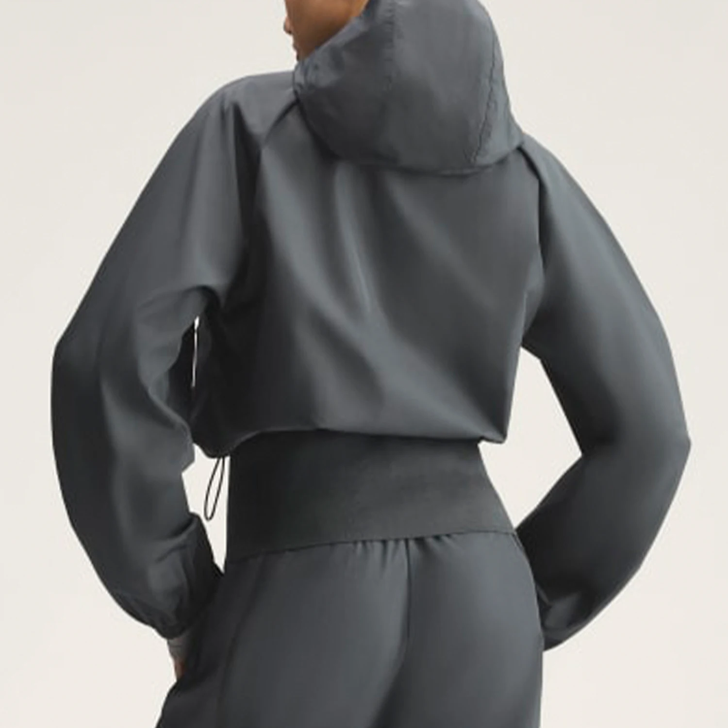 Adidas genuine women's fashionable loose woven sports hooded jacket KR6262