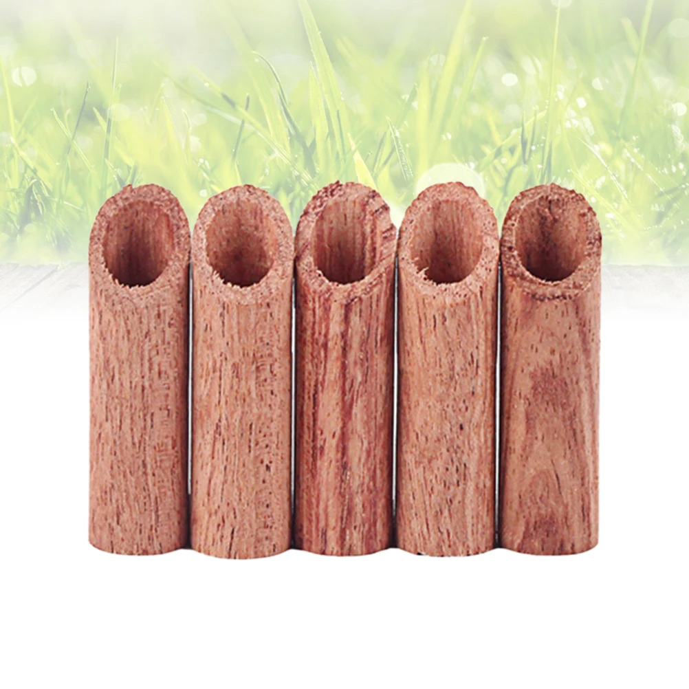 

5pcs Wooden Truss Rod Cover For Electric Fits Durable Guitar Neck Protector Truss Rod Tube Abalone Wood Tube Guitar