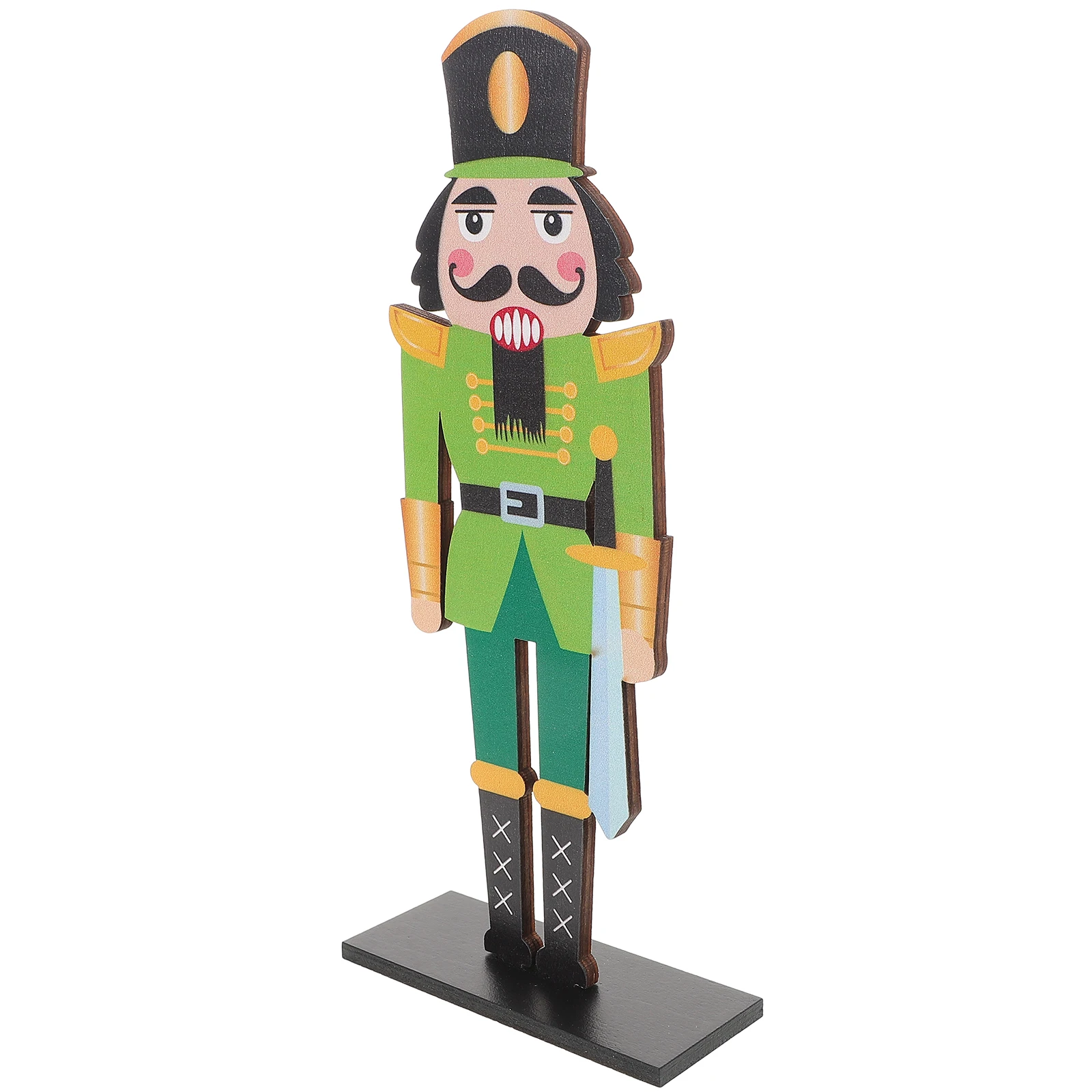 Wooden Nutcracker Figure Soldier Ornament For Christmas Home Decor Tabletop Holiday Decoration Nutcracker Figures Set