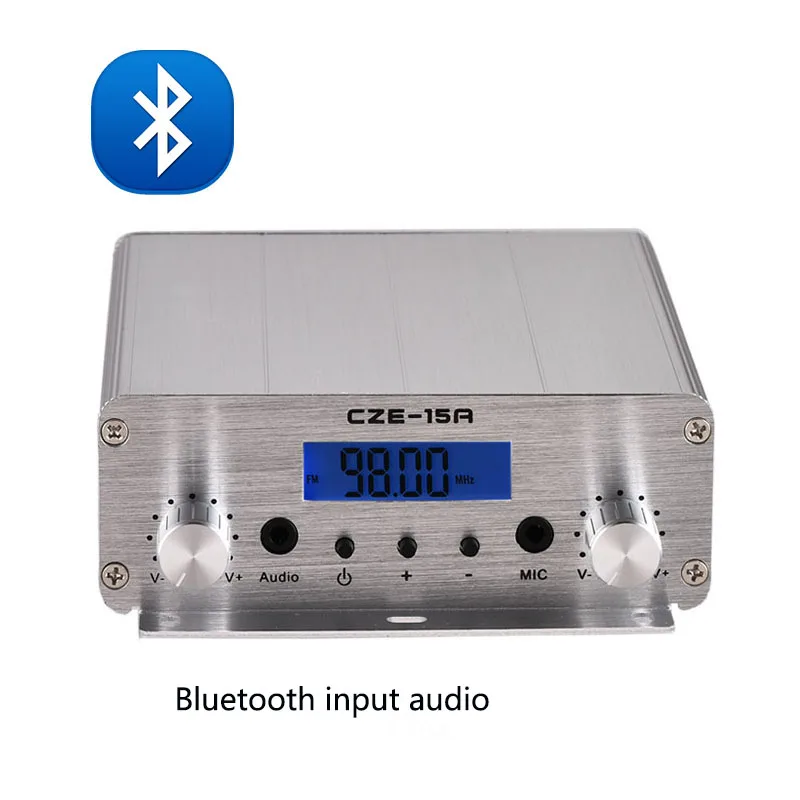 2026 New 15 Watts Stereo FM Transmitter add function Bluetooth input Audio Wireless Broadcast Radio Station