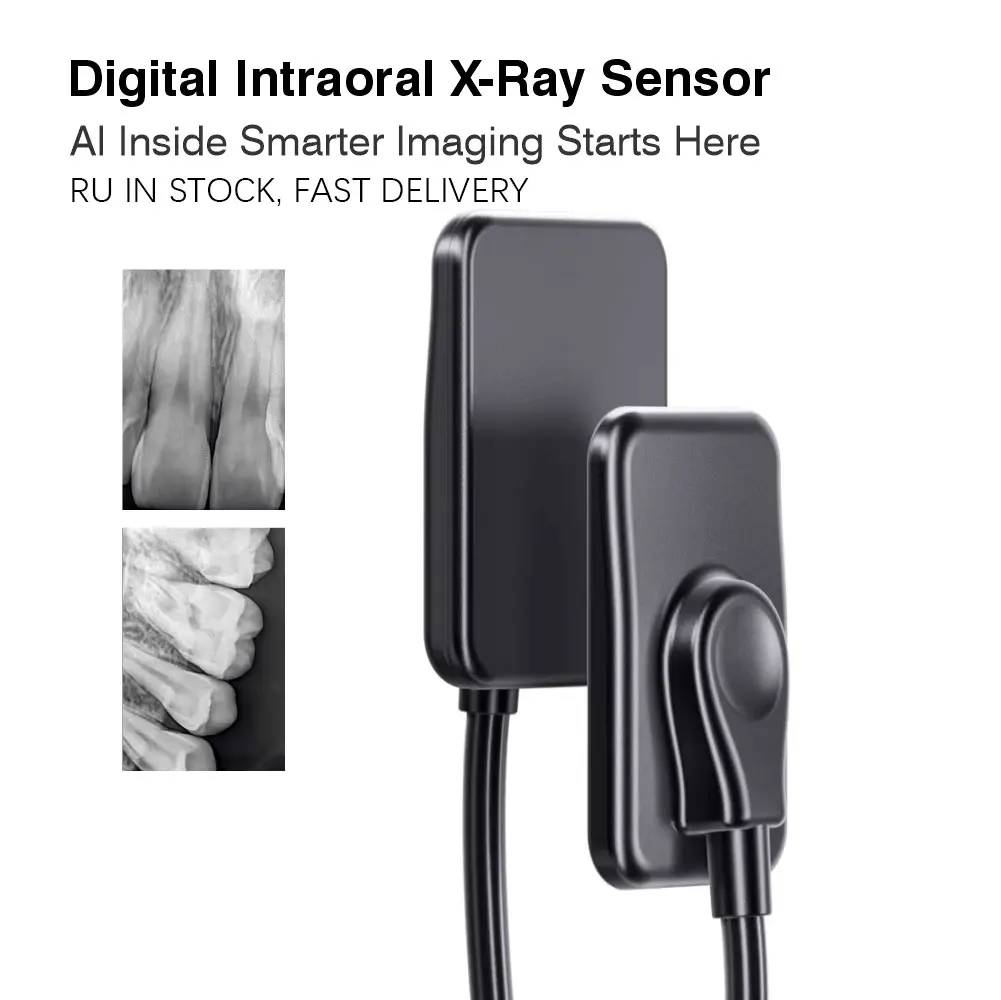 Ai Diagnose Dental Sensor Intraoral Digital X-ray Sensor RVG Image with 3 Meter Cable Free Software Imaging System Camera Photo