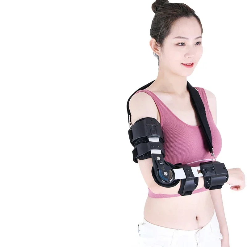 Adjustable bracket for elbow joint fixation rehabilitation and correction protective equipment arm fractures and humeral sprains