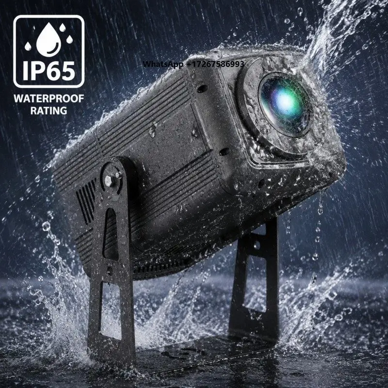 Outdoor Aluminum LED 100W Zoom Gobo Projector Waterproof IP65 Advertising Lights with Dynamic Projection