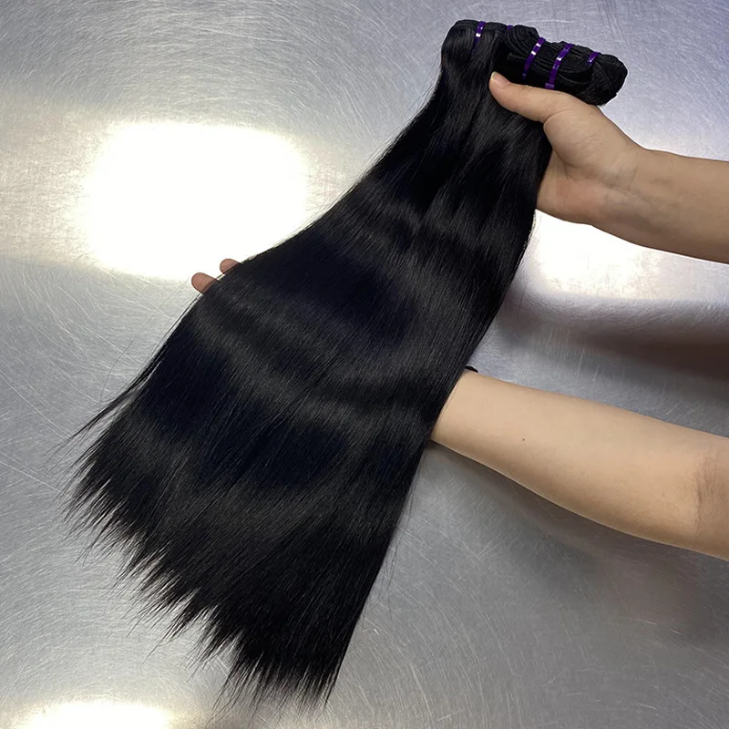 

Супердвойной набор натуральных волос Deep Wave Straight, 12-24 дюйма, термостойкий, без спутывания, мягкий, не линяет, для наращивания.