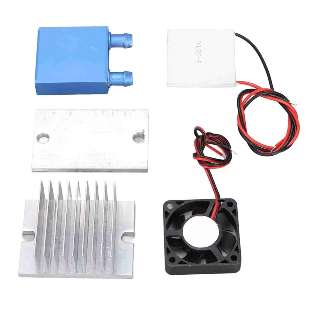 DIY Peltier Cooler Kit Small Space Cooling Peltier Cooler Kit Good Refrigeration Effect for Plate for Pet Bed Cooling