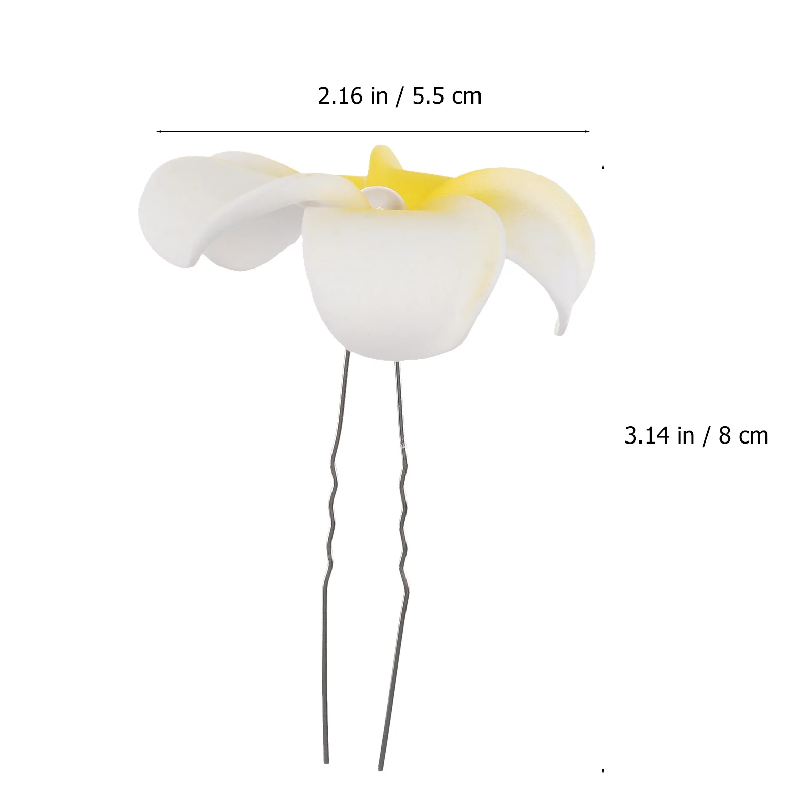 

5 pcs Plumeria Flower Hair Clips Beach Accessories Women Bride Bun Barrettes Floral Decoration Headpieces Party Wedding Hawaiian