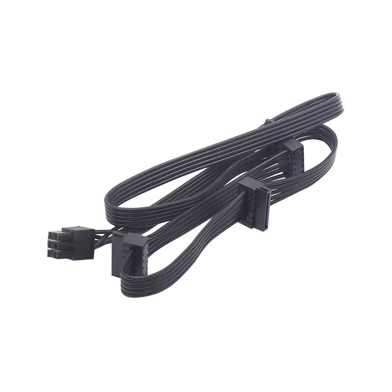 C FOR Original Corsair Only 6 PIN to 4 SATA Modular Cable 34-0 00384
