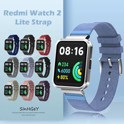 SinHGeY Fabric For Redmi Watch 2 Lite Strap Canvas Nylon Replacement Wristband