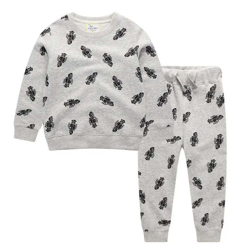   Jumping Meters 2-8T Baby Boys Clothing Sets Autumn Winter Cartoon Unicorn Cotton Boys Girls Outfit Long Sleeve Shirt Pant