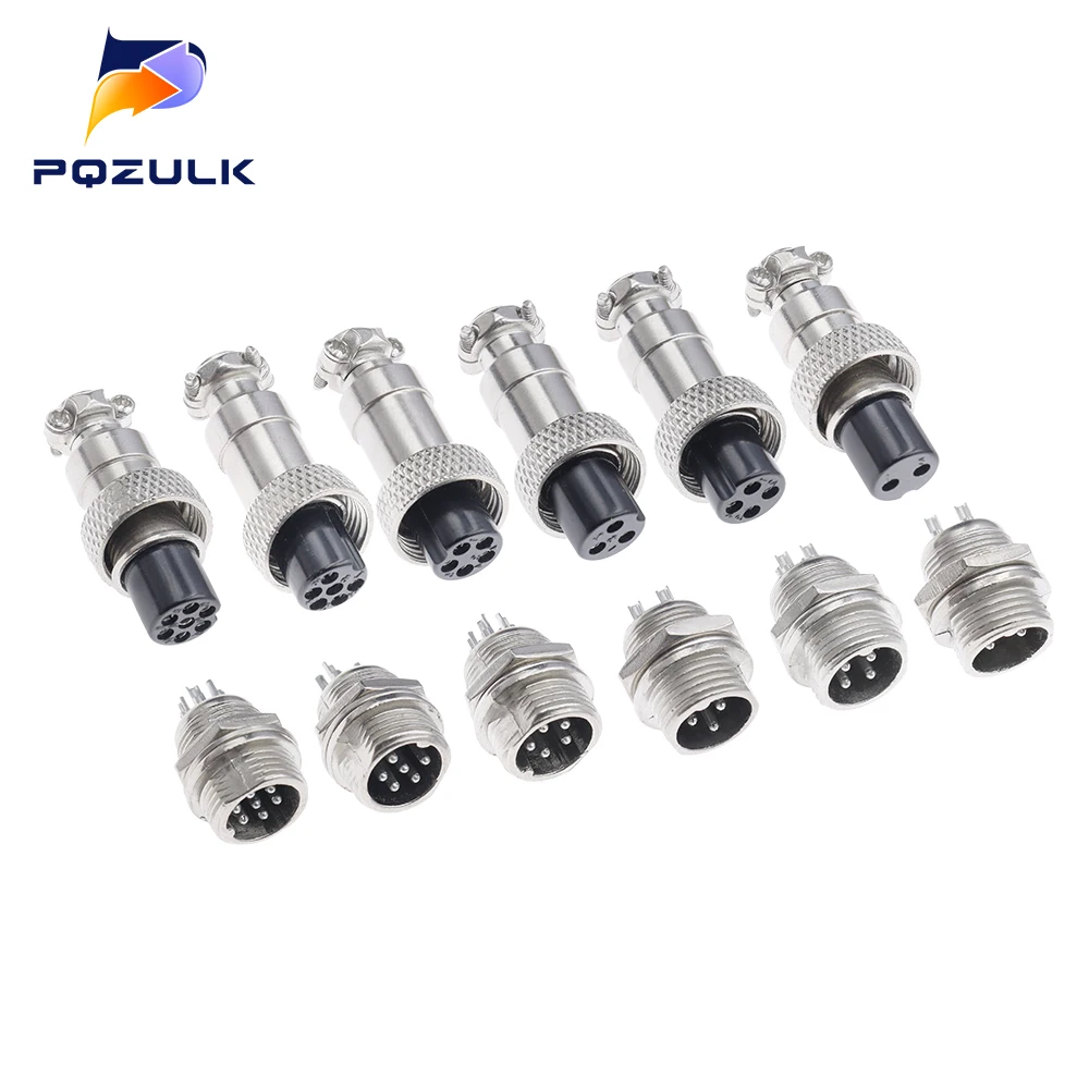 1PCS 12MM Aviation Plug Socket GX12 L88-93 Power Outlet 2/3/4/5/6/7Pin 5A 250V Butt Type Plug Socket Charging Socket Connector