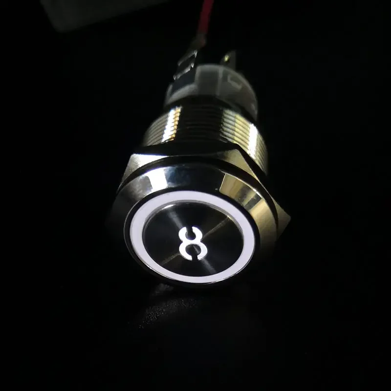 19mm Momentary Reset Waterproof Metal Push Button Switch Led Number Letter 0 1 2 3 4 5 6 7 8 9 10 Elevator Lift Custom-made