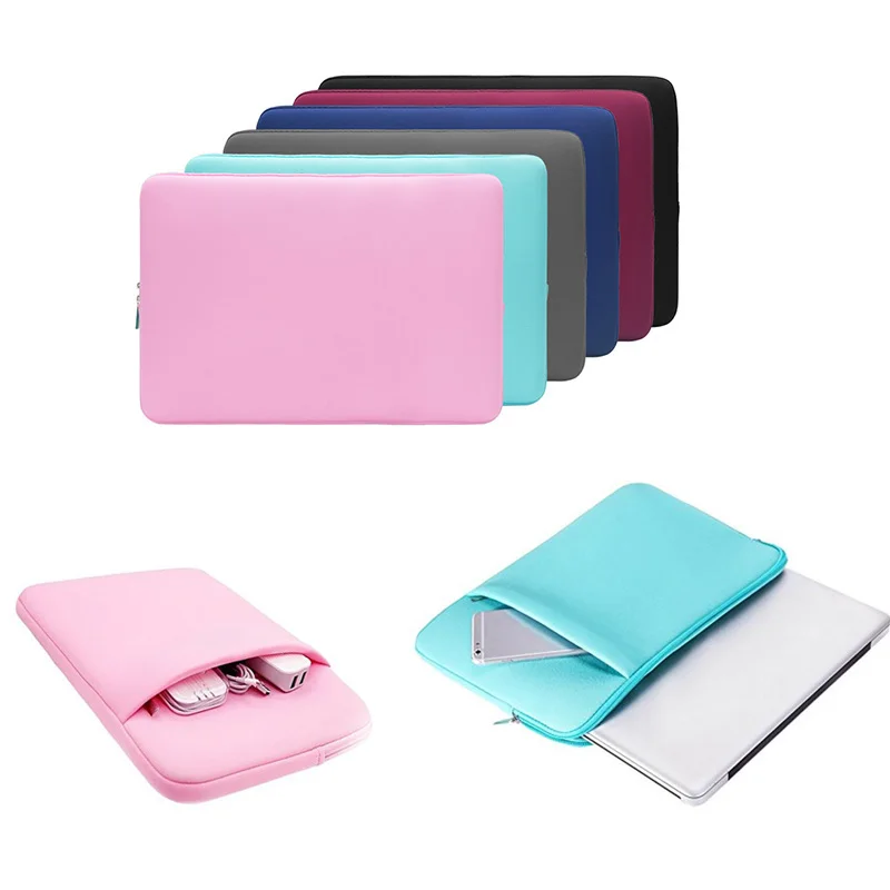 Soft Laptop Bag Notebook Case Sleeve Cover 11 12 14 15 15.6 Inch For Macbook Pro Air Retina 13 For Xiaomi Huawei HP Dell Lenovo