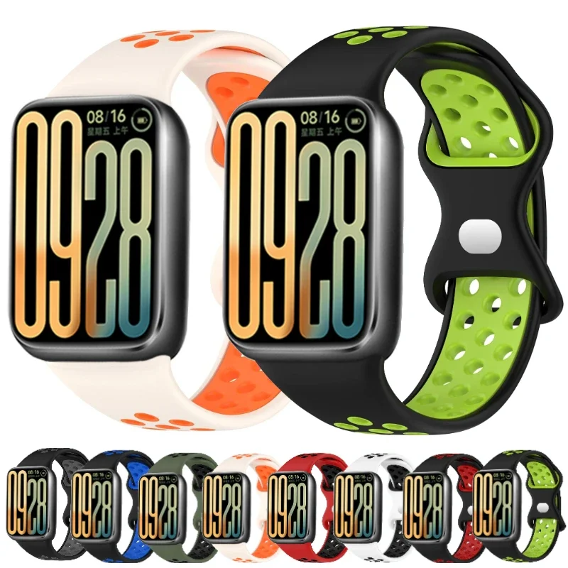 

Two-tone Silicone Strap for Redmi Watch 4 5 Bracelet Replacement Wristband Correa for Xiaomi Mi Band 8 Pro/Mi Band 9 Pro Strap