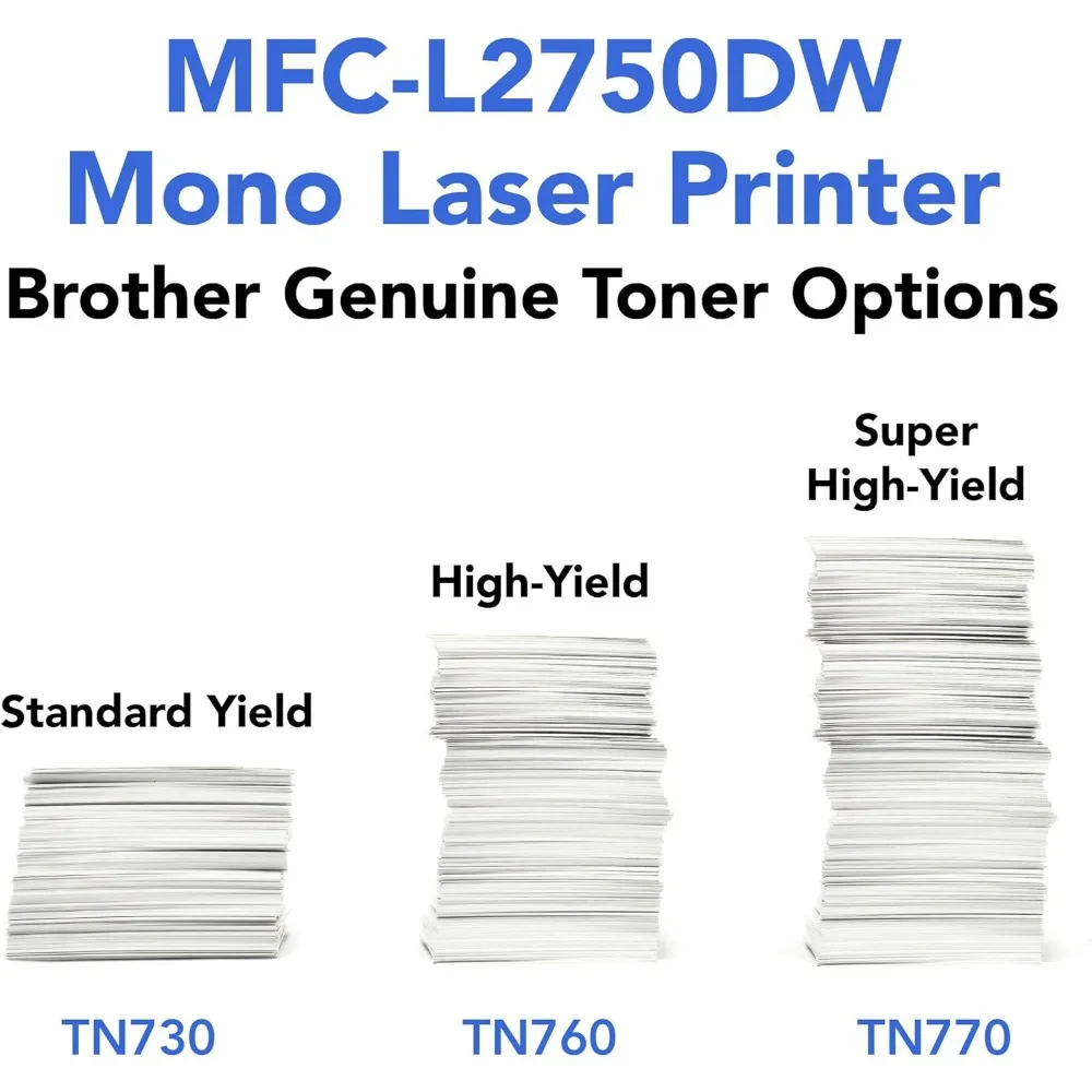 Imprimante laser sans fil monochrome tout-en-un, MFCL2750DW, copie et numérisation duplex, comprend un abonnement de rafraîchissement de 4 mois