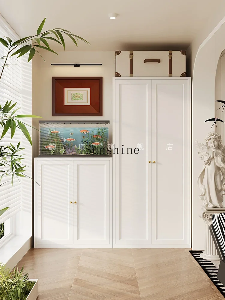 Steel balcony utility cabinet household combination modern simple waterproof wall storage  FT