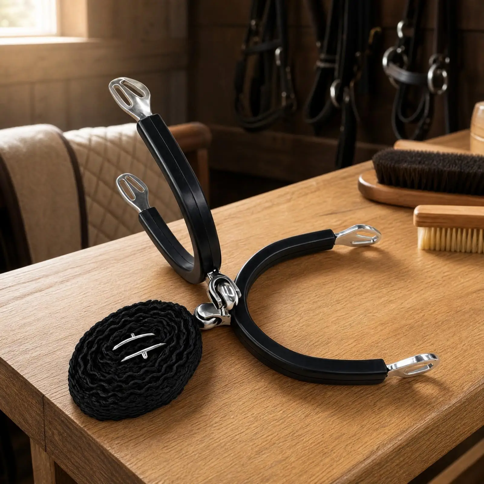 children's-roller-equestrian-tools-with-strap-belt-sold-in-pairs-kids-equestrian-roller-equestrian-tools-child-riding-tool-set