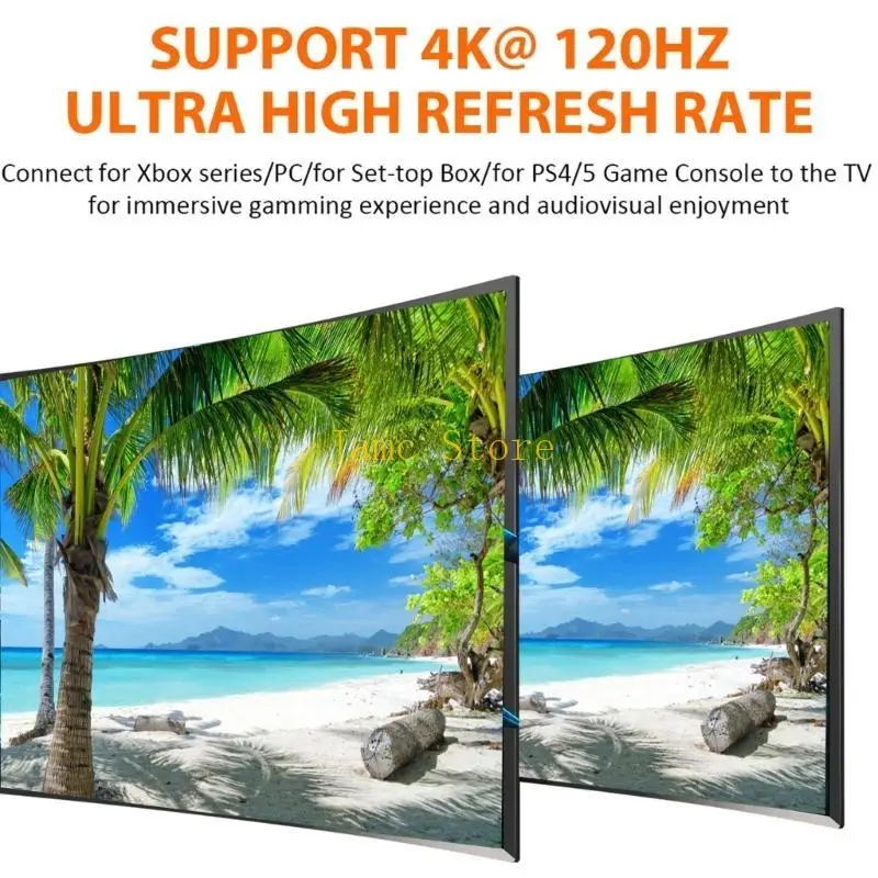 LX0B Switch Splitter 2 In 1 Out Box Video Distribut voor dubbele monitoren HDTV DVD