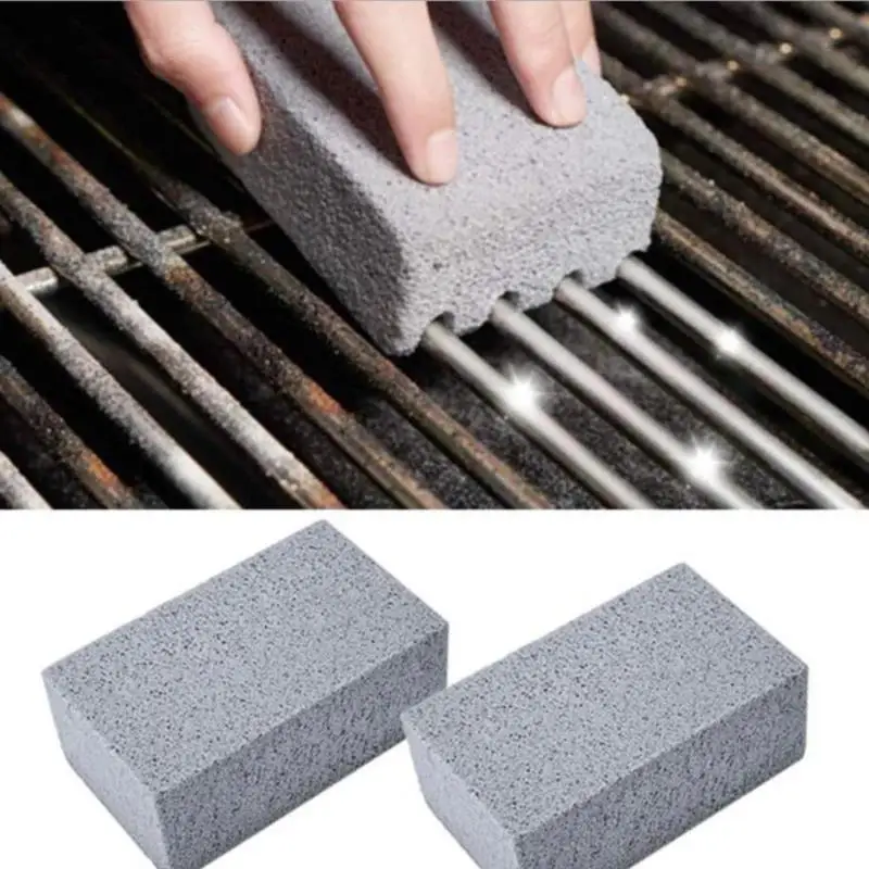 Barbeque Grill Brick Cleaning Block Stone Clean Racks Stains Grease Cleaner BBQ Tools Gadgets Kitchen Ornamental Accessories