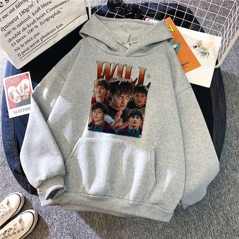 Will Byers hoodie modern style winter anime anime sweater Japanese women sweatshirts elegant streetwear patterned soft fabric