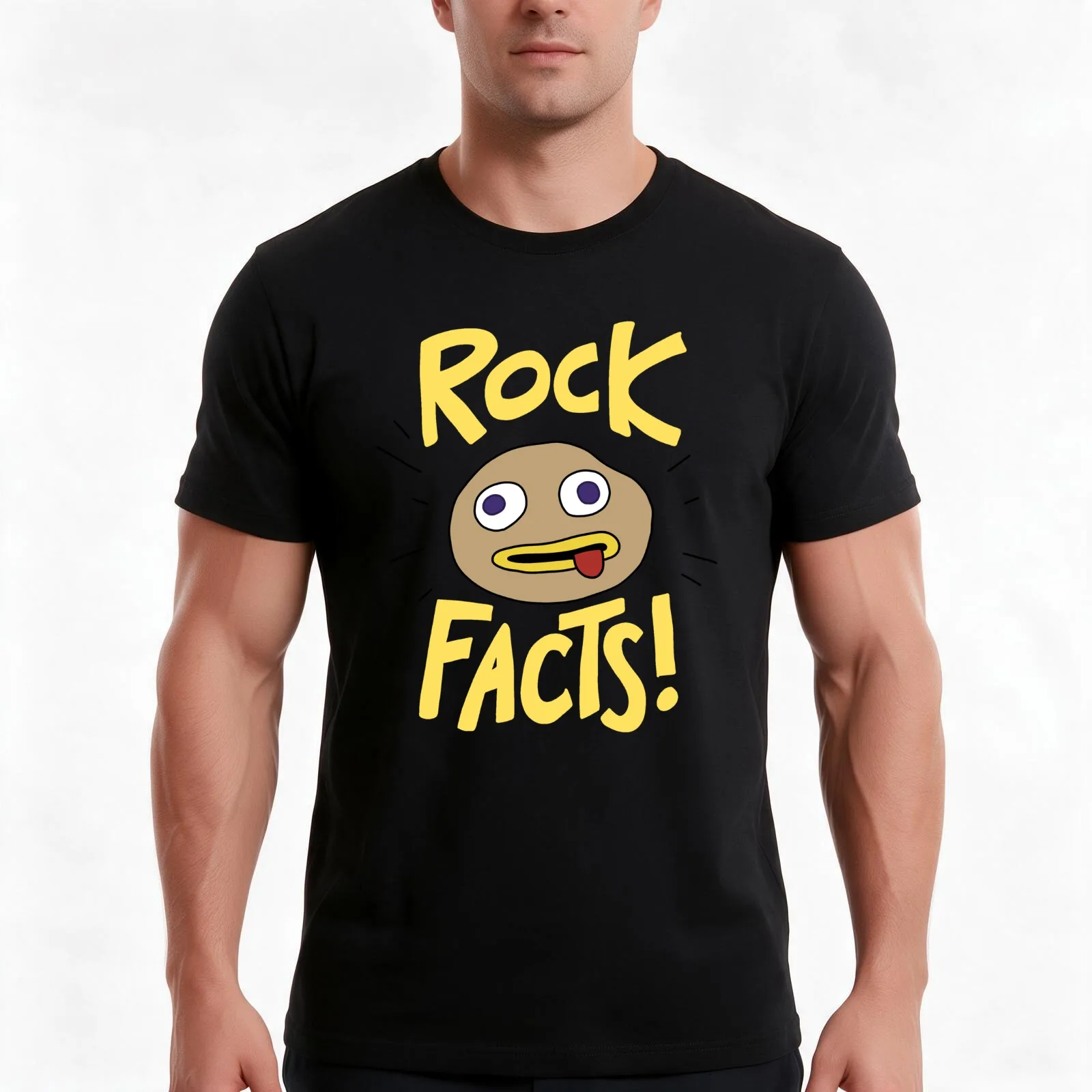 Over The Garden Wall - Rock Facts T-Shirt, Summer Casual Cotton Tee, Oversized Streetwear Tops, Vintage Graphic Print