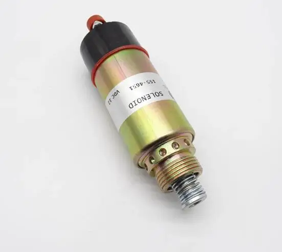 

Fit for Caterpillar Backhoe Loader Engine Flameout Stop Solenoid Valve 3114 3116 3126 1554651 155-4651 12V 1554652 155-4652 24V