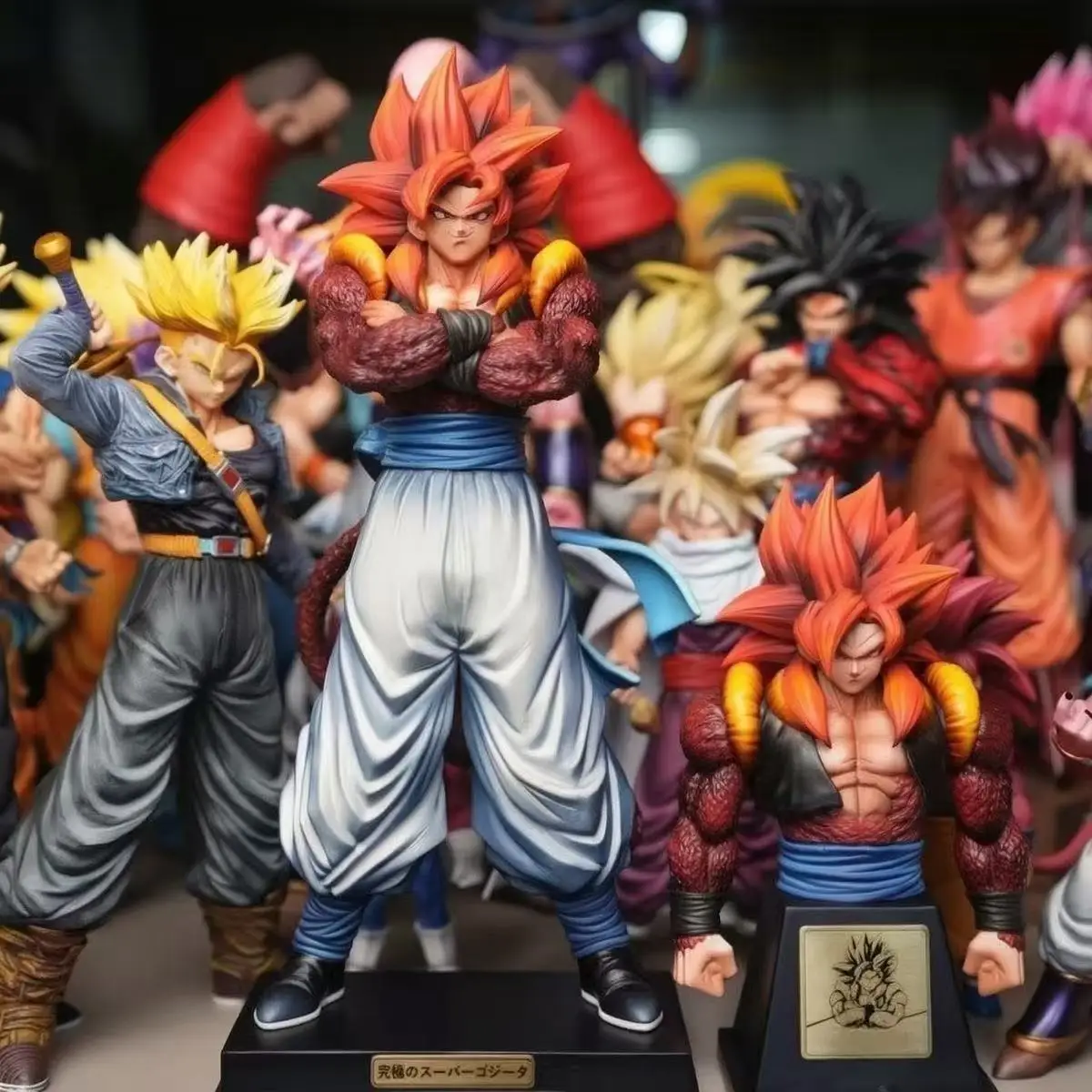 YS Statue Dragon Ball Ssj4 Gogeta Figur mit Austauschbarem Körper Super Saiyan 4 Gogeta PVC Actionfiguren Sammlermodell Spielzeug Geschenke – Detail 1