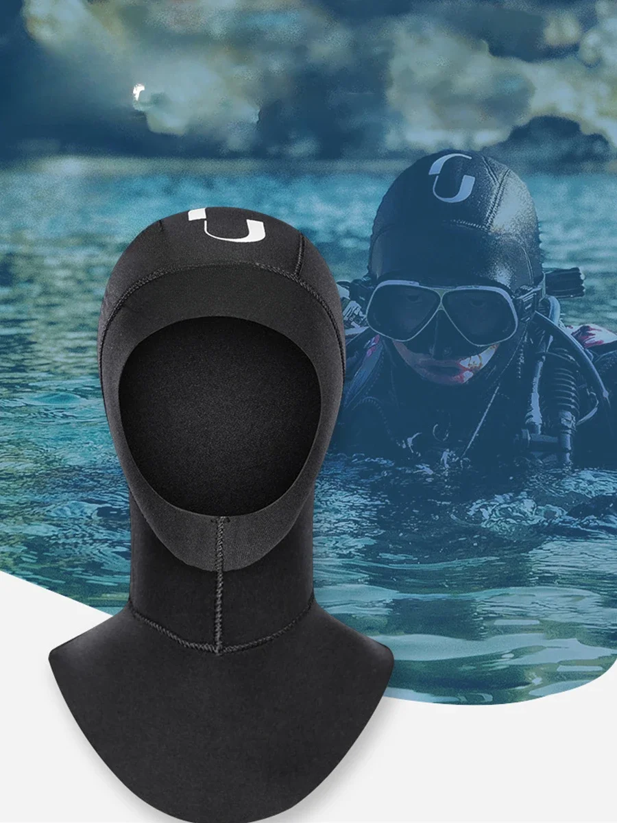 Diving head covering, men's warm hat, winter swimming equipment, cold protection, professional outdoor hood, women's