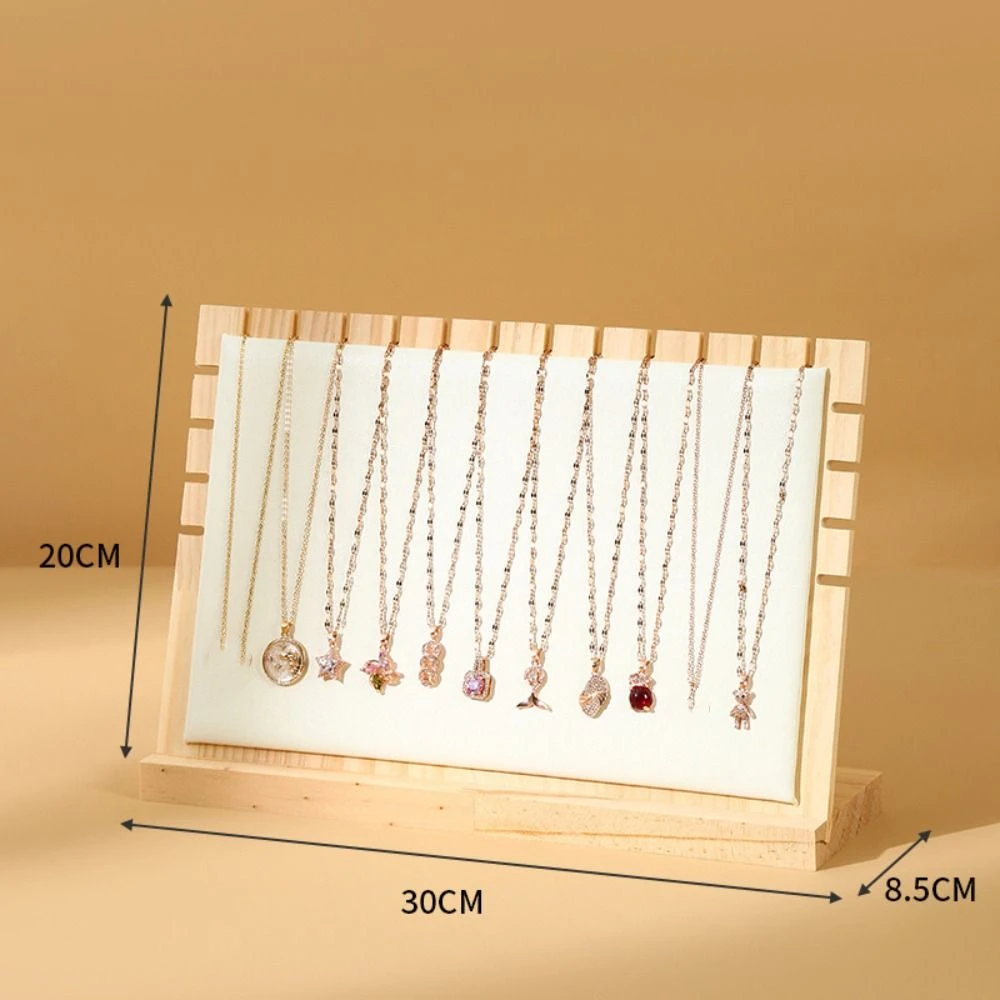 

New Wood Jewelry Display Stand Square Vertical Earrings Shelf Detachable Organizer Jewelry