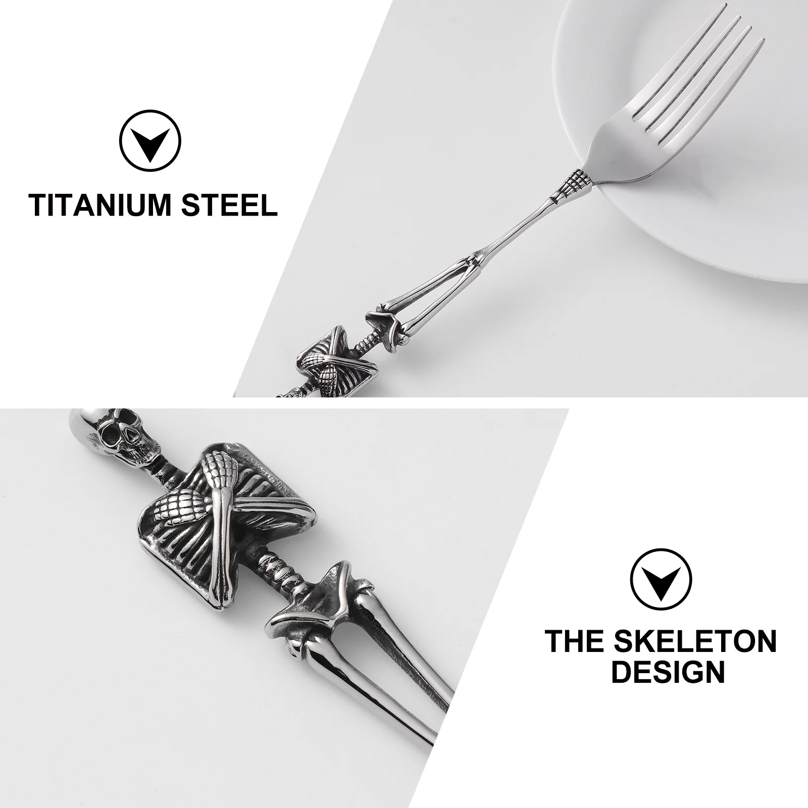 

Fork Halloween Tableware Dishwasher Safe Party Fork Serving Cutlery Gift Flatware