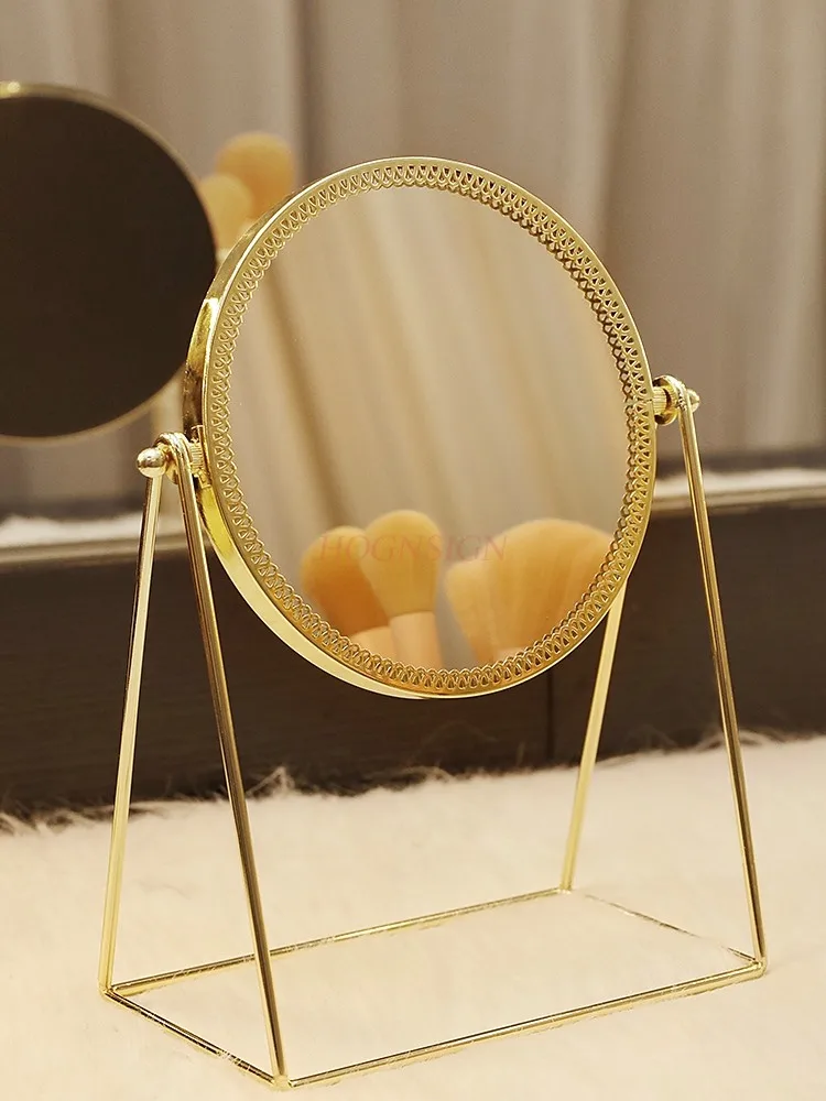 Online celebrity makeup mirror, household desktop small mirror, student dormitory high-definition dressing mirror