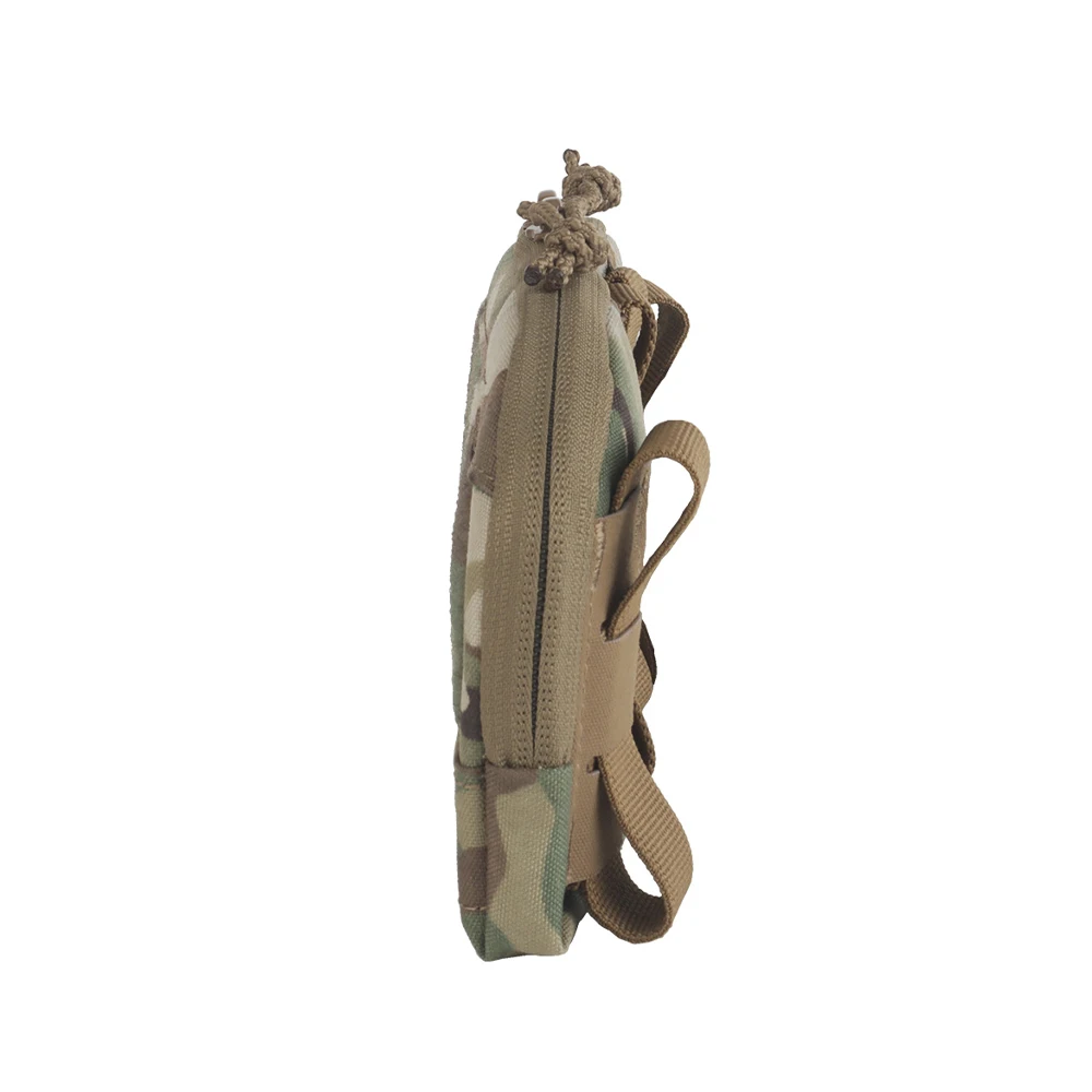 Tactical Wide Admin Bag MOLLE 2nd Layer Utility Pouch Outdoor Storage Pack Hunting Vest Plate Carrier Front Panel Mag Pouches