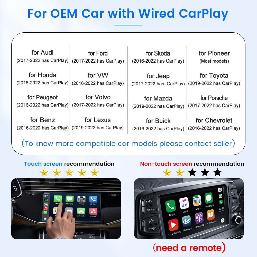 CarlinKit TV Box Android 13 Plus 8+128G Ultra Wireless CarPlay Android Ai Box QCM6125 8-Cores Car Play Streaming Box for OEM Car