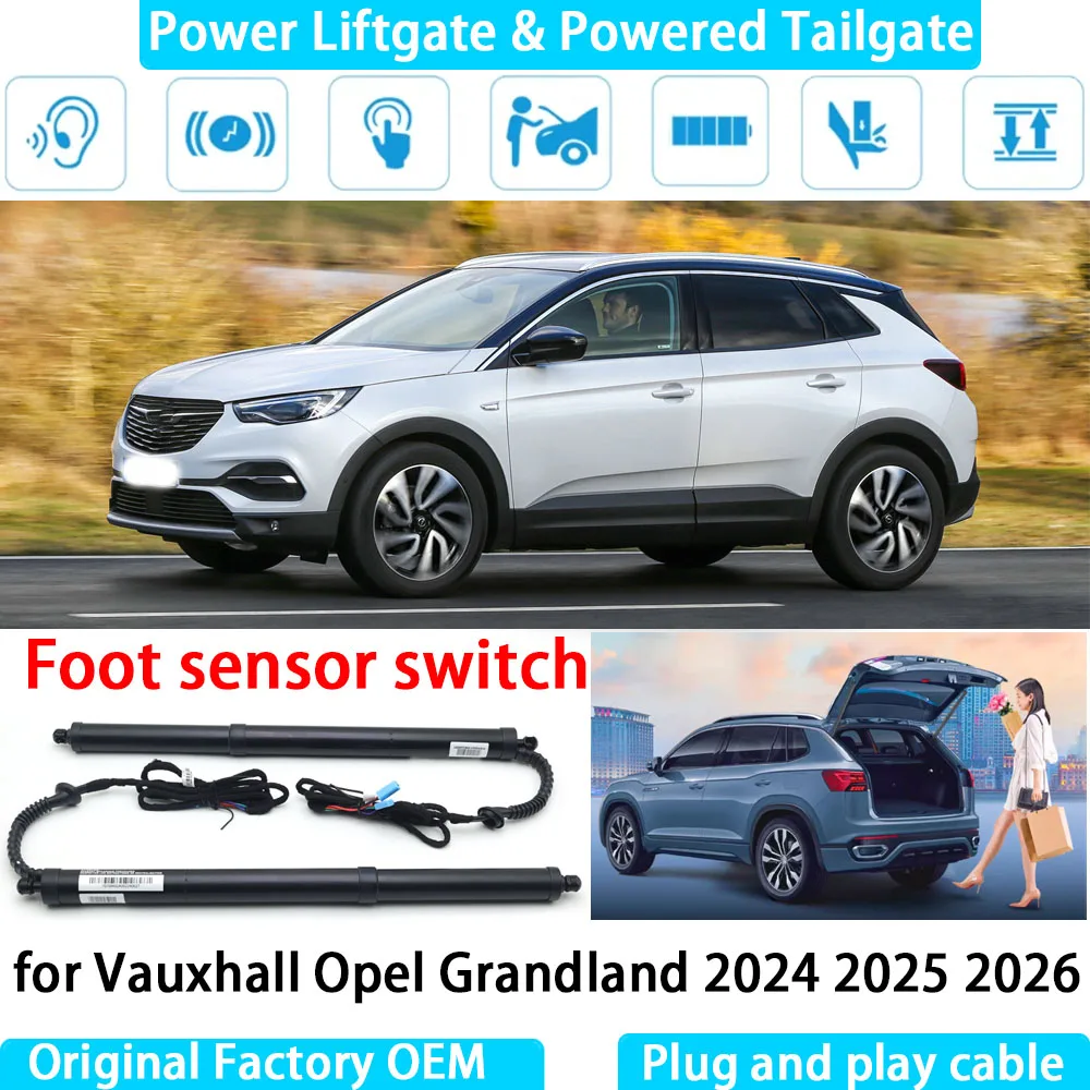 

for Vauxhall Opel Grandland 2024 2025 2026 Automatic Electric Power Liftgate Powered Tailgate Strut Tail Gate Lift System