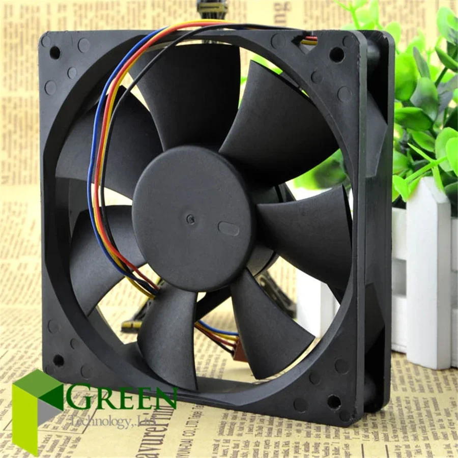 The original DA12025B12L 120MM 1225 12025 120*120*25MM 12*12*2.5CM  Chassis fan with Ball bearing 12V 0.3A 4PIN