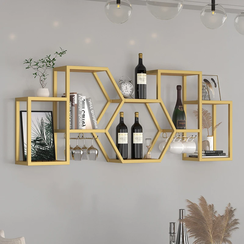 Whiskey Showcase Portable Bar Nordic Cabinet Wine Rack Wall Open Cabinets High End Furniture Antique Modern Home Drinks Hanging