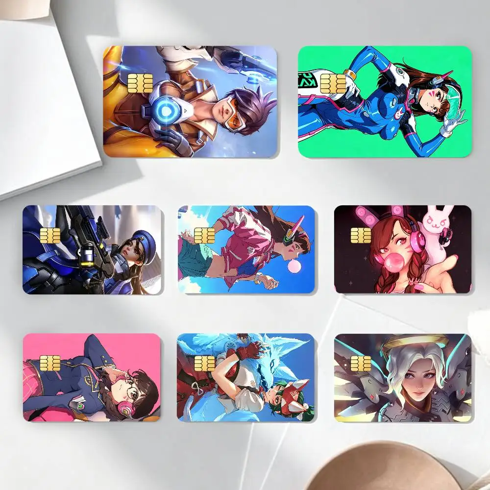 

Pop G-Game O-Overwatch-H Credit Card HD Stickers Game Card Decal Card Matte Film Skin Small Chip Waterproof Sticker