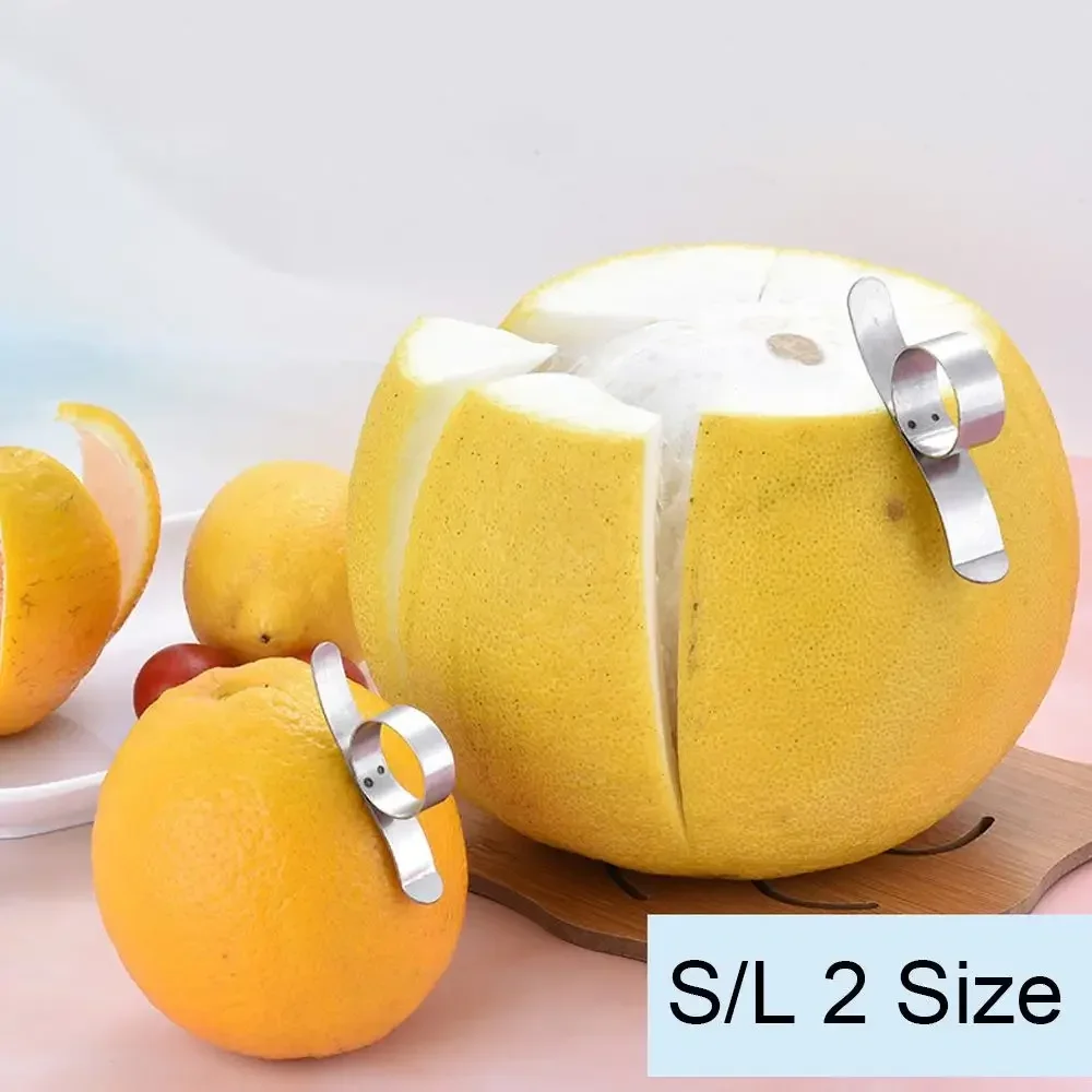 1PC Orange Peelers Easy Open Orange Peeler Stainless Steel Lemon Parer Citrus Fruit Skin Remover Slicer Peeling Kitchen Gadgets