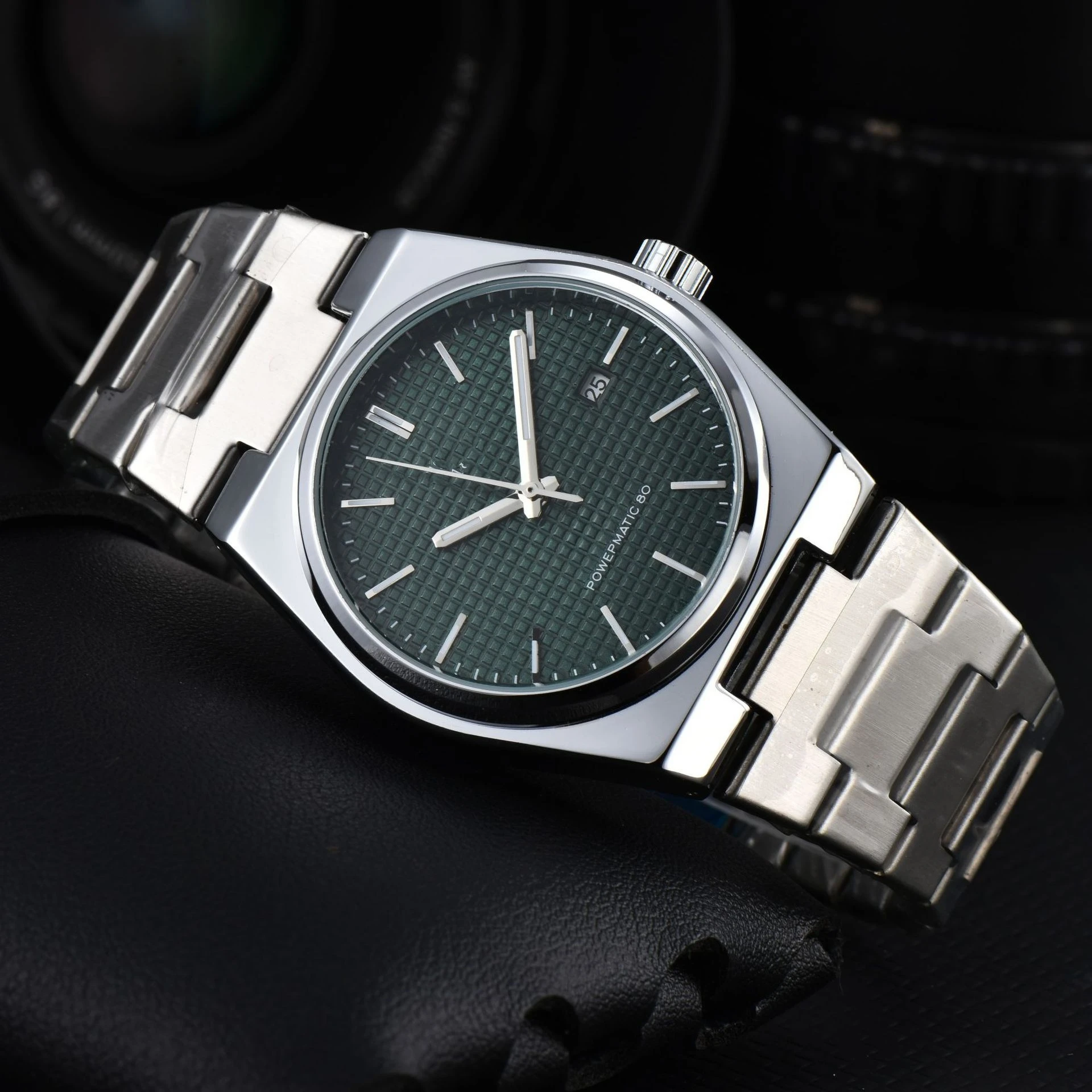 Simple and elegant men's formal mechanical stainless steel waterproof watch band for daily use business, and versatile occasions