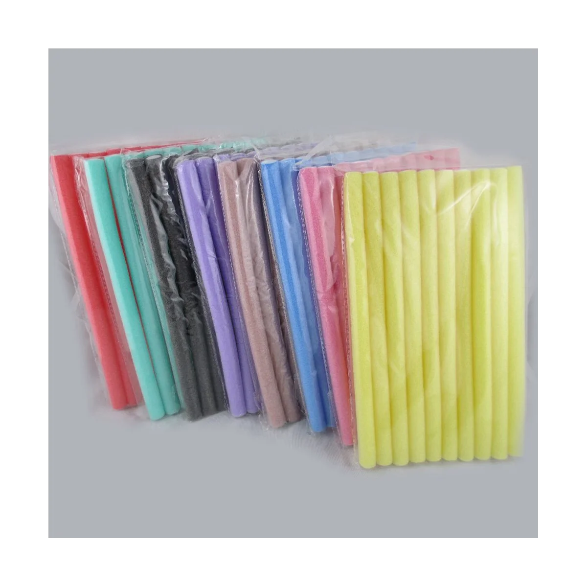 A64E Fast Shipping Wholesale 40Pcs Lot Curler Makers Soft Foam Bendy Twist Curls DIY Styling Hair Rollers Tool for Women