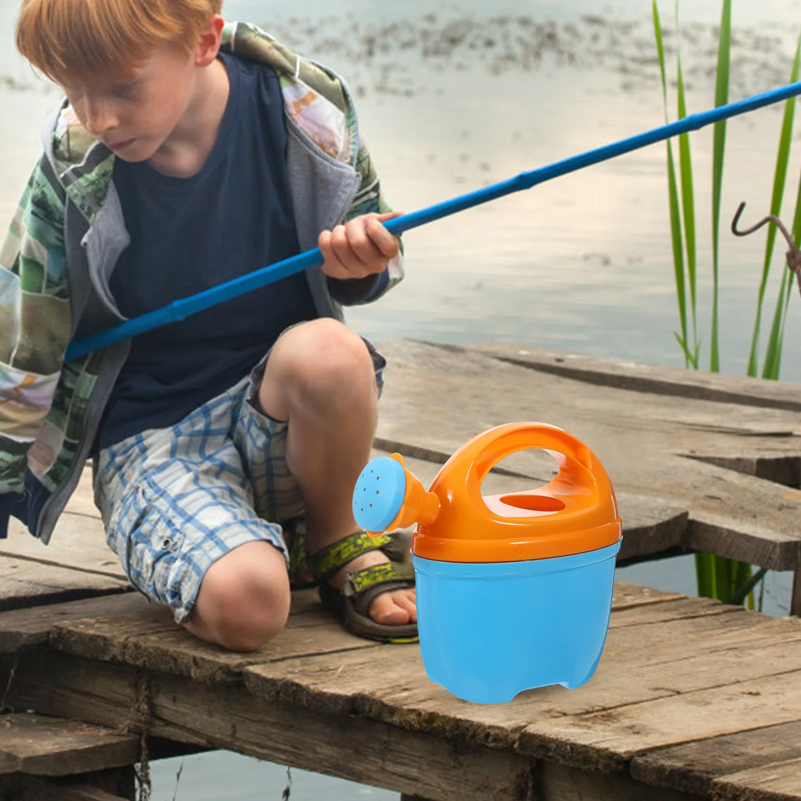 2 pezzi di annaffiatoio gonfiabile giocattolo per bambini annaffiatoio per bambini lattine da giardino in plastica