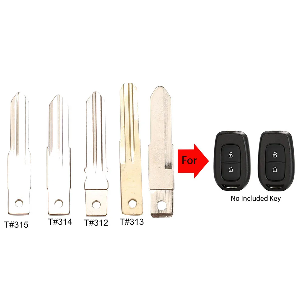 jingyuqin Remote Car Key Shell Blade For Renault Sandero Dacia Logan Lodgy Dokker Duster 2016 Blank Fob Part Replacement