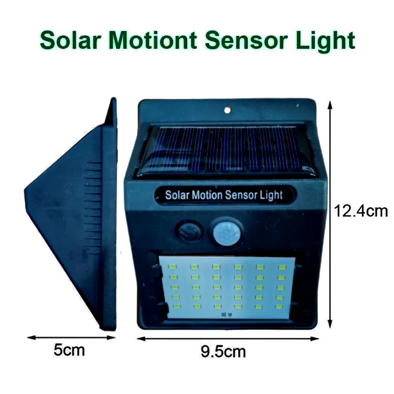 Solar Sensor Lights Outdoor 30 LED Wireless Waterproof Security Solar Motion Sensor Wall Lights for Fence Patio Deck Yard Garden