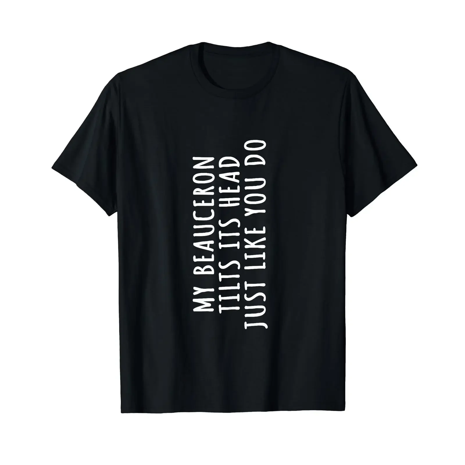 Beauceron dog tilts its head Bas Rouge Lover Fur Parent T Shirt vintage Washed streetwear graphic homme designer clothes Soft