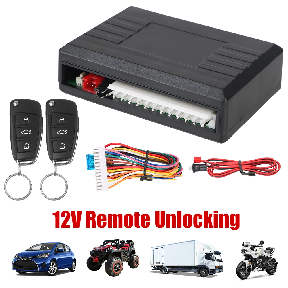 Auto Remote Central Kit Door Lock Keyless Access System Remote Unlocking 12V Car Remote Control Universal