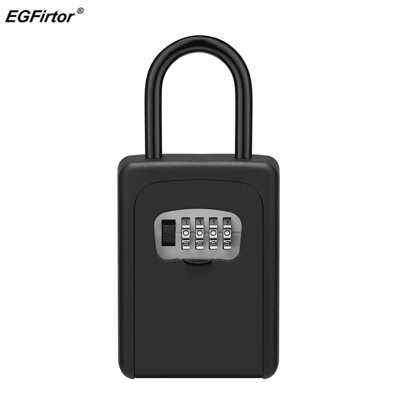 Password Padlock Key Storage Box Smart Outdoor Key Safe Lock Box Key Code Box Key Storage Lock Box Wall Mounted Password Lock