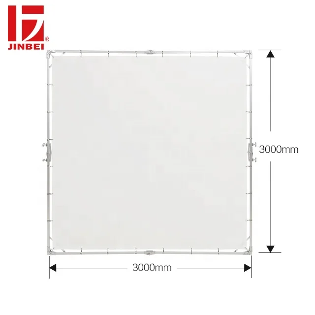 

JINBEI HD-300 3x3m Photographic Transparent Board Large HD Frame Scrim Diffuser for Studio Movie Portrait Commercial Photography