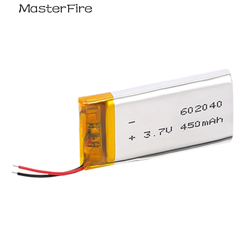 Wholesale 602040 3.7V 450mah Rechargeable Polymer Lithium Battery for Solar Light Bluetooth Headset Speaker Hydrator Camera Cell