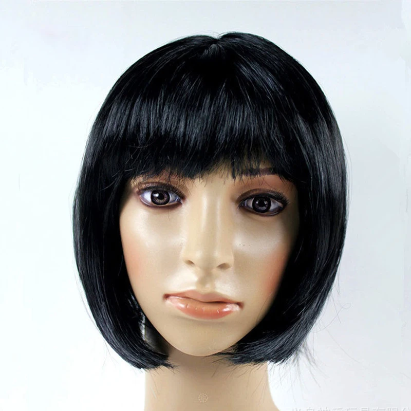 Bob Wig Pretty Women Short Bob Wigs Natural Fashion Halloween Cosplay Anime Wigs Cute Colored Synthetic Daily Party Xmas Wig